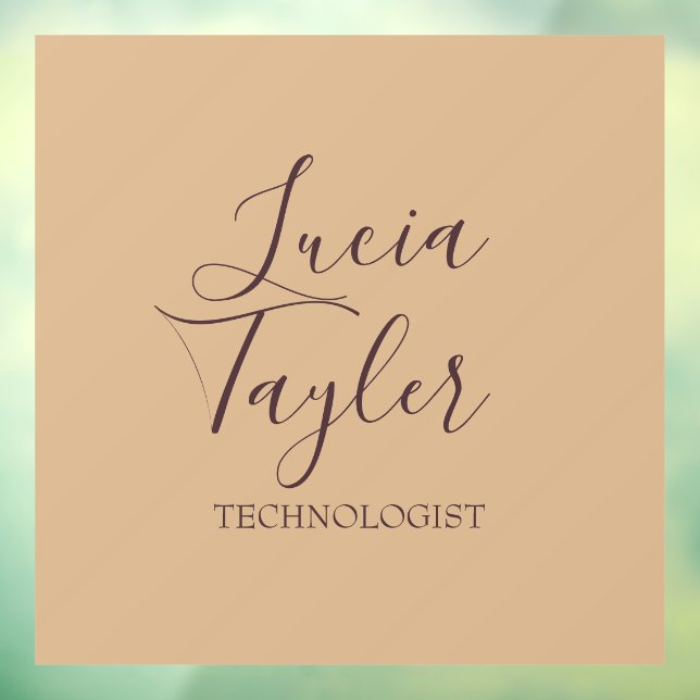 Elegante Schreibweise Fensteraufkleber (Blatt 3)