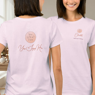 Elegante Schrift Angestellter Name Geschäftslogo M T-Shirt