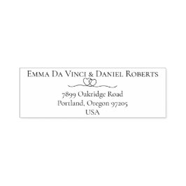 Elegante Schrift Hochzeit Rücksendeadresse Stempel