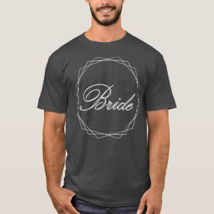 Elegante Schrift in Weiß mit Rahmen T-Shirt