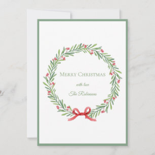 Elegante Schrift Kreis Frohe Weihnachten
