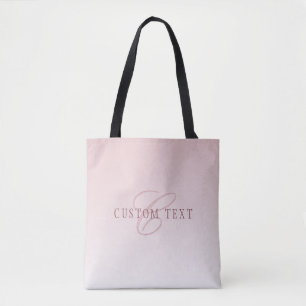 Elegante Schrift & Monogramm Rose Ombre