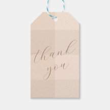Elegante Schrift Neutrales Gingham Danke