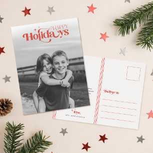 Elegante Schrift Schwarze Kinder Foto Weihnachten