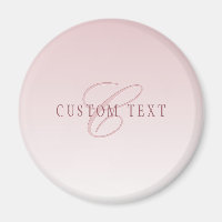 Elegante Schrift und Monogramm | Rose Ombre
