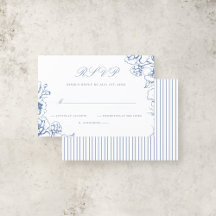 Elegante Schrift Vintage Blaue Blumen Hochzeit im