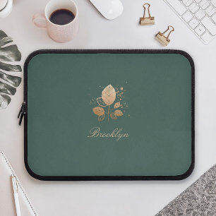Elegante Schriftart, benutzerdefinierter Name, ros Laptopschutzhülle