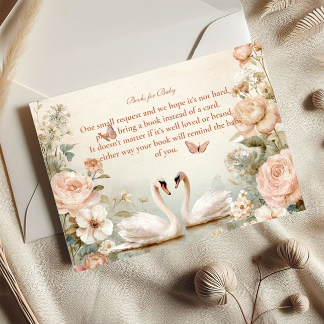 Elegante Schwan Lago Maggiore Raffle Begleitkarte (Von Creator hochgeladen)