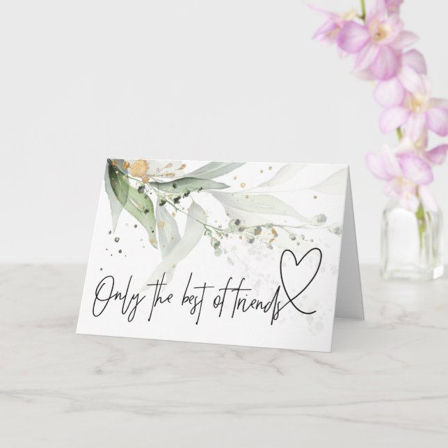 Elegante Schwangerschaft Baby Reveal Geschenk an F Karte (Orchidee)