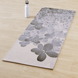 Elegante Schwarz-Graue Limelight-Hortensie Yogamatte