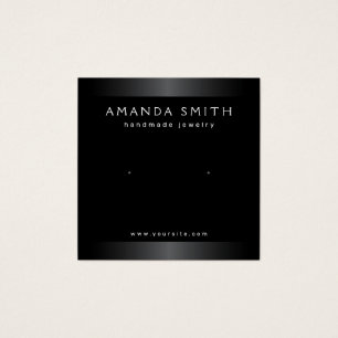 Elegante schwarz-graue Ohrring-Grafikkarte