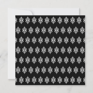 Elegante Schwarz-Weiß-Einladungen Einladung