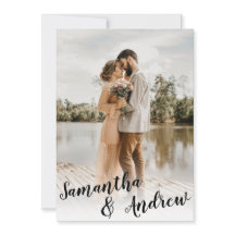 Elegante Schwarz-Weiß-Foto-Hochzeit