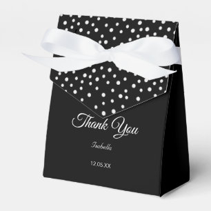 Elegante Schwarz-Weiß-Gefälligkeitsbox Geschenkschachtel