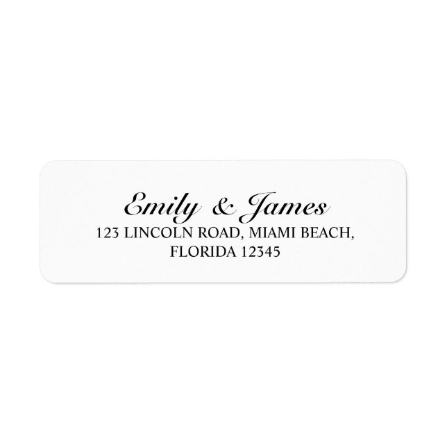 Elegante Schwarz-Weiß-Hochzeit (Vorne)