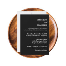 Elegante Schwarz-Weiß-Hochzeit