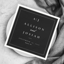 Elegante Schwarz-Weiß-Hochzeit