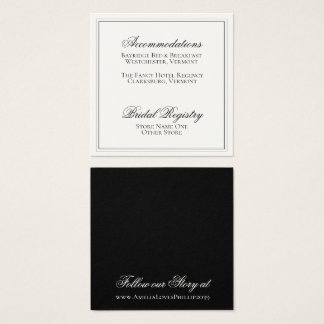 Elegante Schwarz-Weiß-Hochzeitdetails