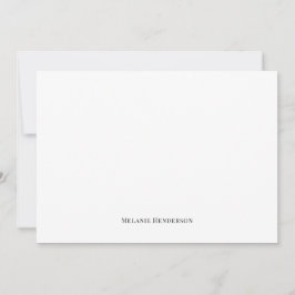 Elegante Schwarz-Weiß-Klassik-Karte Mitteilungskarte