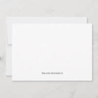 Elegante Schwarz-Weiß-Klassik-Karte