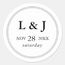 Elegante Schwarz/Weiß-Klassik-Skriptereien