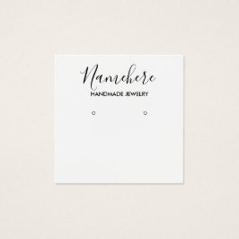 Elegante Schwarz-Weiß-Ohrring-Grafikkarte