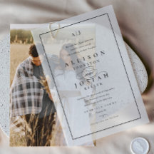 Elegante Schwarz-Weiß-Overlay-Hochzeit