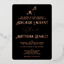 Elegante Schwarz-Weiß-Rose-Hochzeit