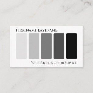 Elegante Schwarz-weiße abstrakte Formen QR-Code Visitenkarte