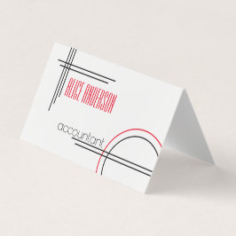 Elegante, Schwarz-weiße geometrische Formen Visitenkarten