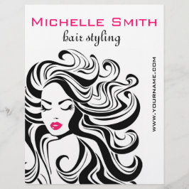 Elegante Schwarz-weiße Haarverlängerungen für Wavy Flyer