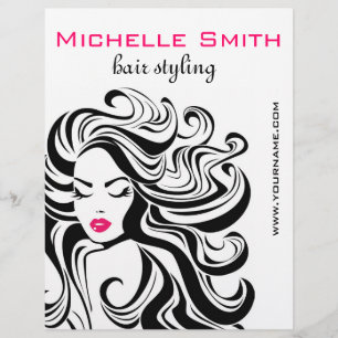 Elegante Schwarz-weiße Haarverlängerungen für Wavy Flyer