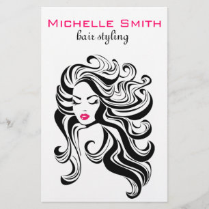 Elegante Schwarz-weiße Haarverlängerungen für Wavy Flyer