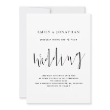 Elegante Schwarz-weiße Hochzeit