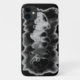 Elegante Schwarz-weiße tropische Orchideen Case-Mate iPhone Hülle