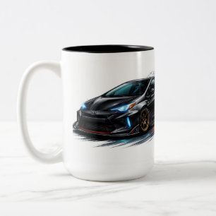 Elegante Schwarzautomug Zweifarbige Tasse