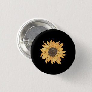 Elegante schwarze Blumen-Rundbutton-Nadel zum Anpa Button