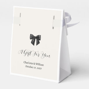 Elegante schwarze Bogen-Hochzeits-Geschenkbox Geschenkschachtel