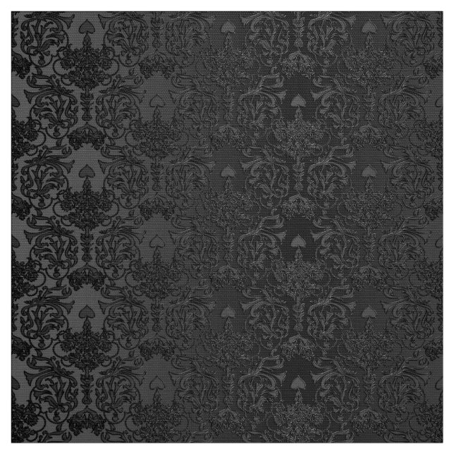 Elegante schwarze Damast-Spitze Stoff (Muster)