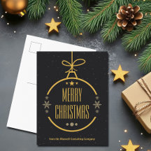 Elegante schwarze goldene Frohe Weihnachten benutz