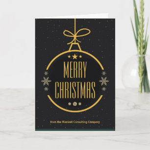 Elegante schwarze goldene Frohe Weihnachten indivi