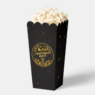 Elegante schwarze goldene Weihnachtsgeschenkverpac Geschenkschachtel