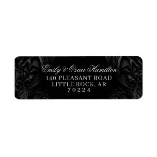 Elegante schwarze gotische Damast melancholische R