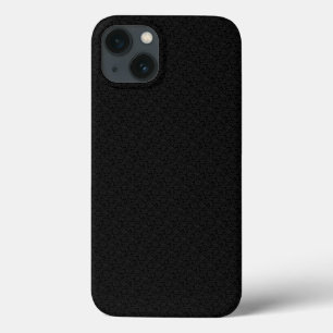 Elegante schwarze monochrome Damast-Monogramme Case-Mate iPhone Hülle