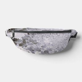 Elegante Schwarze und Graue Limelight Hortensie Bauchtasche