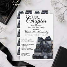 Elegante schwarze und weiße Buch-Themen-Junggesell