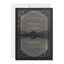elegante schwarze Vellum-Hochzeitsflor-Luxe-Lagen