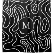 Elegante schwarze weiße geometrische Textur person