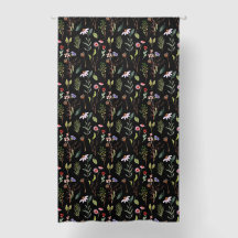 Elegante schwarze weiße und rosa Wildblumen-Wasser