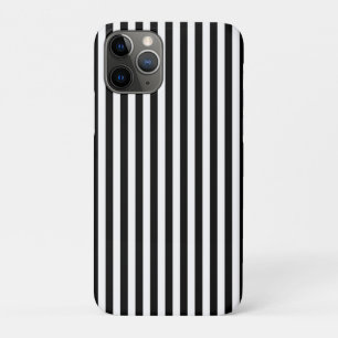 Elegante schwarze weiße vertikale Linien geometris Case-Mate iPhone Hülle
